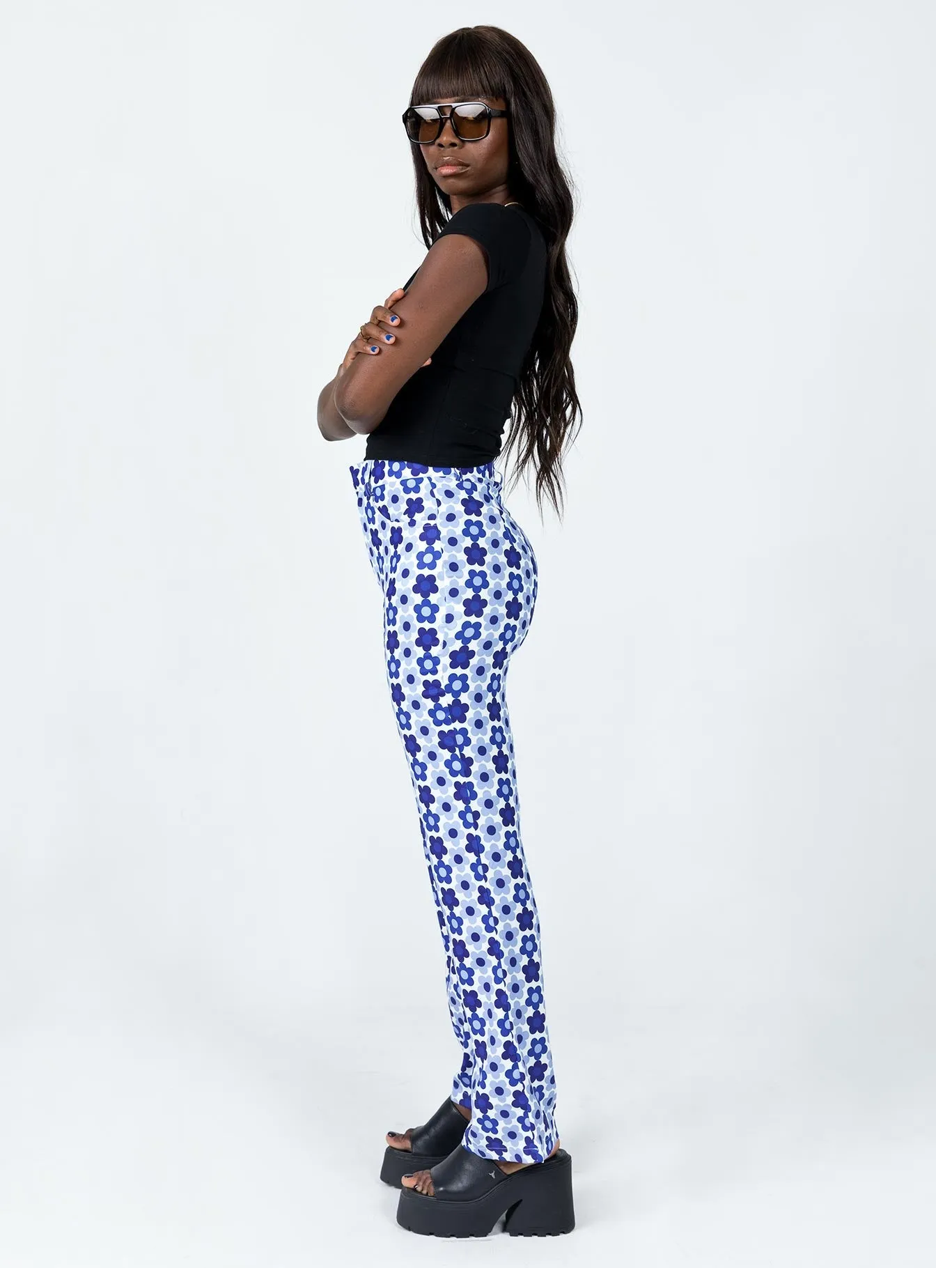 Till Sunrise Pants Blue Feminine Fit