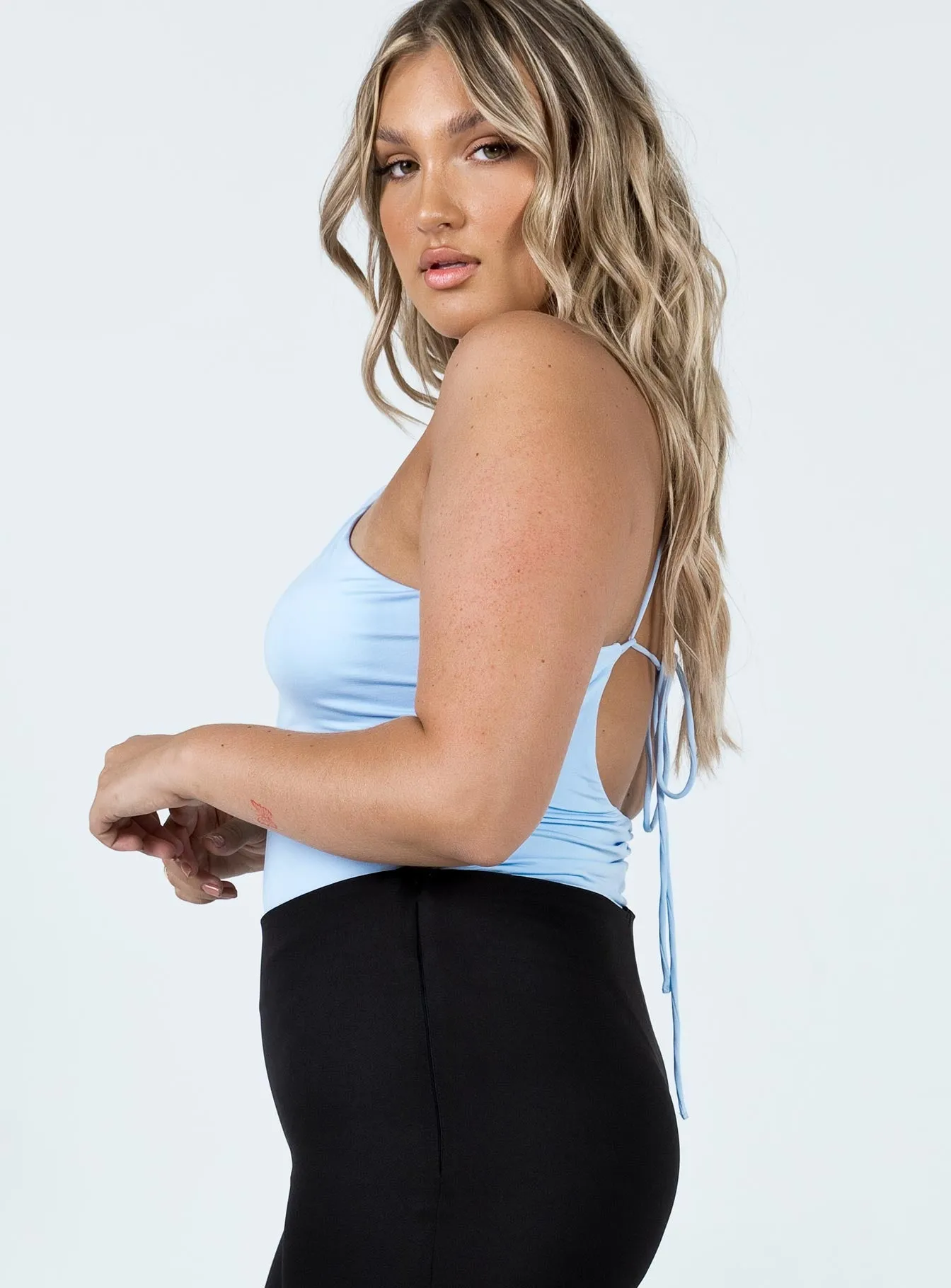 Lottie Bodysuit Blue gold bodysuit