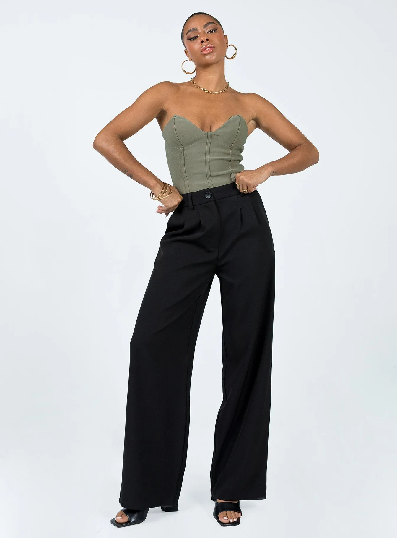 Marishka Bodysuit Khaki minimalist bodysuit outdoor bodysuit