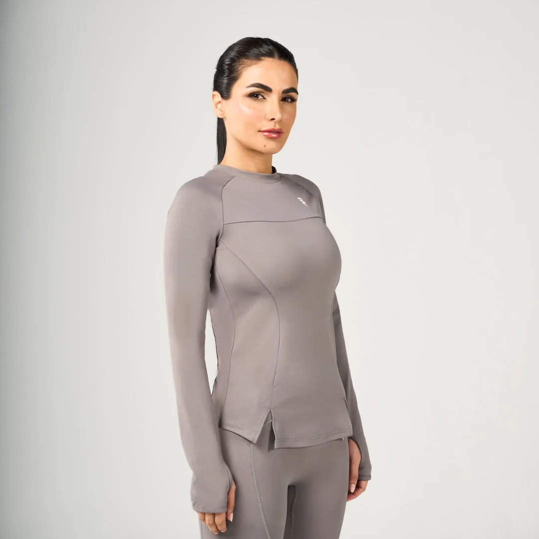 NonRestrictiveCut Light Fashion Performance Long Sleeves Tee - Dark Grey