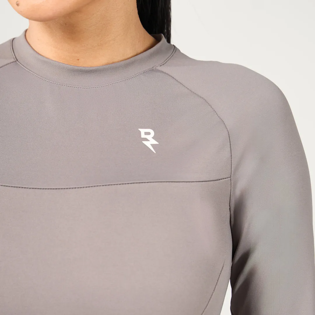 Performance Long Sleeves Tee - Dark Grey Perfect Fit Wear Weekend Style Trend