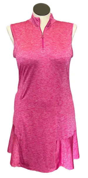 Ladies Greg Norman Pink Heather Golf Dress Size L MSP$120 Light Drape