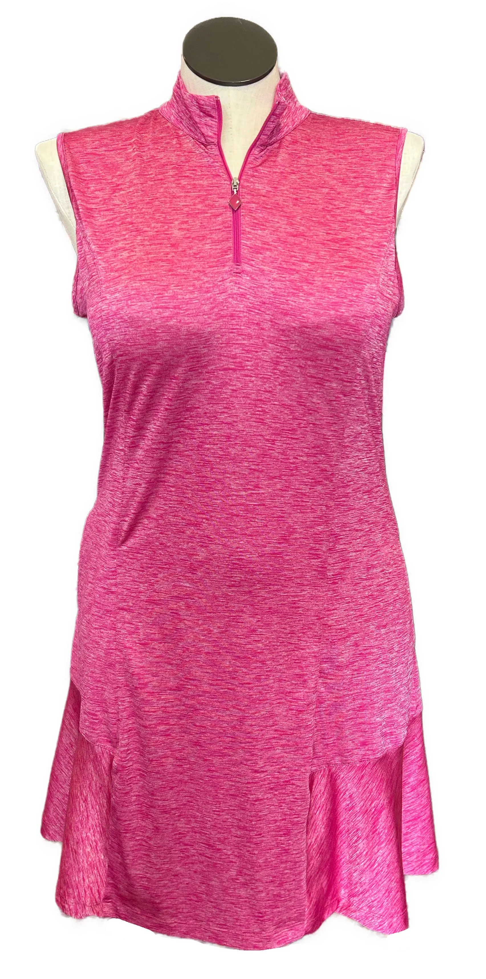 Ladies Greg Norman Pink Heather Golf Dress Size L MSP$120 Light Drape