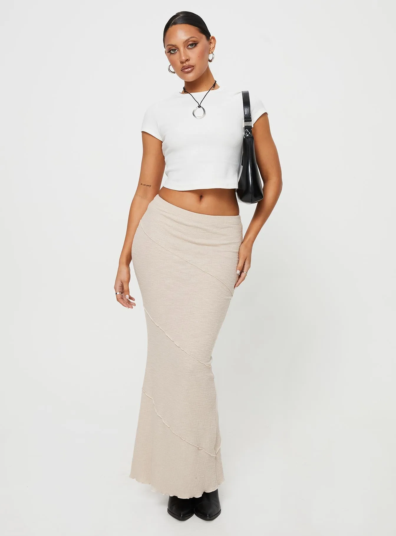Celsey Top White Seam Free Shoulders