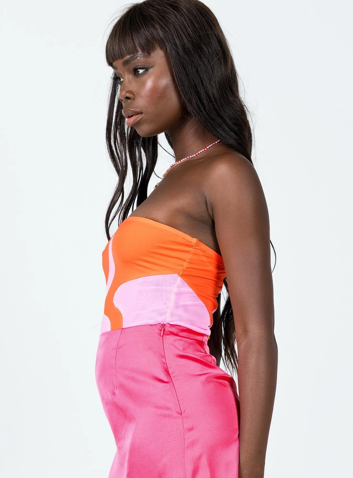 glam bodysuit Flora Bodysuit Pink / Orange