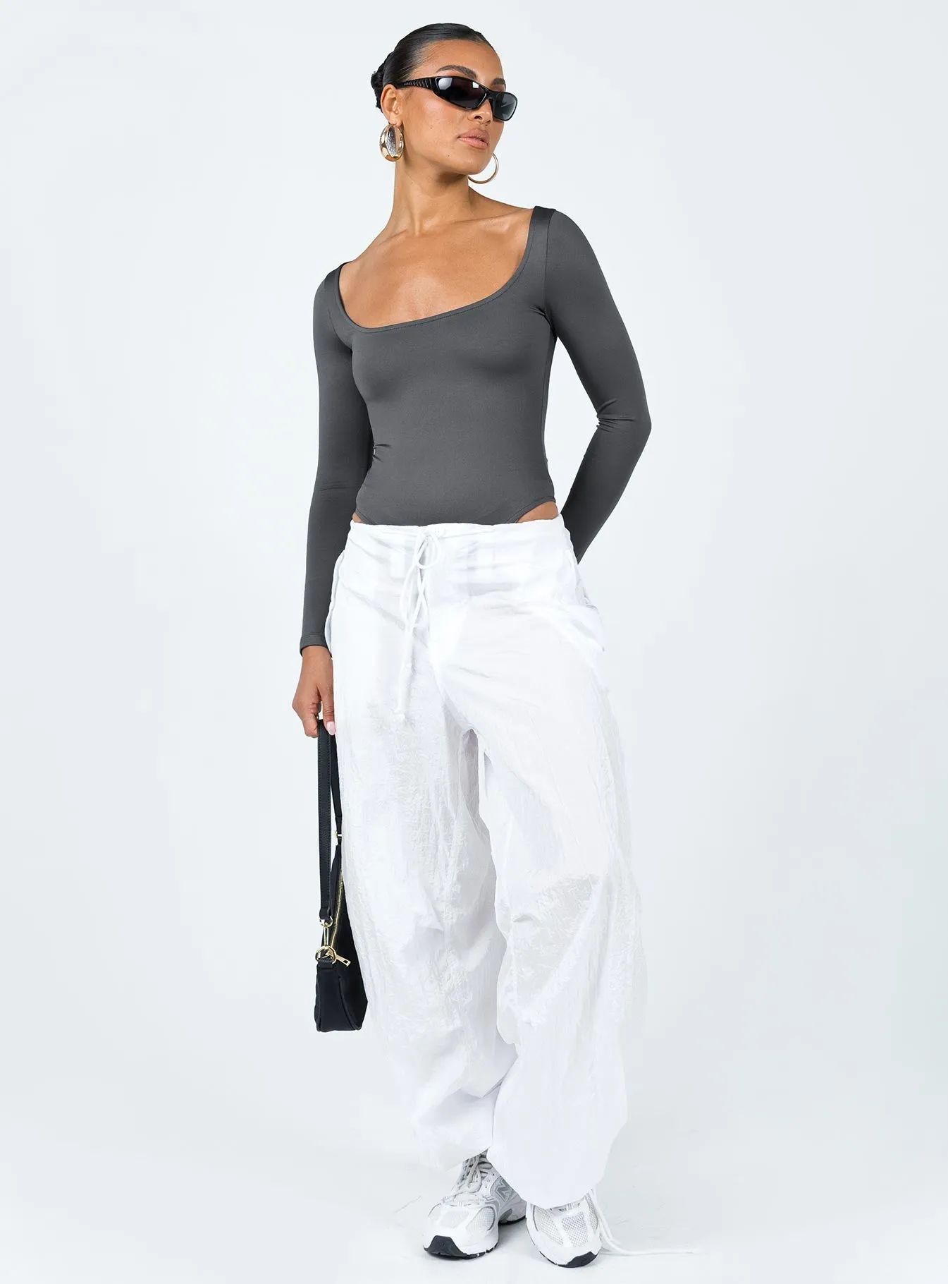 Ellery Bodysuit Grey leopard bodysuit
