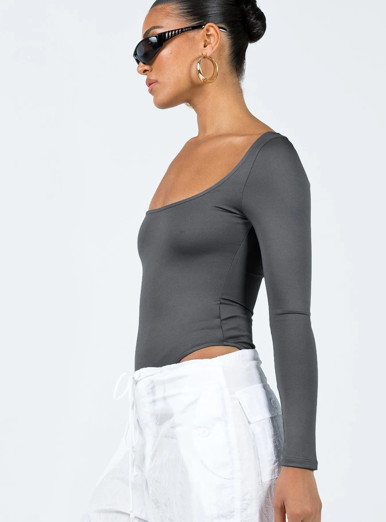 bodysuit with jeans Ellery Bodysuit Grey