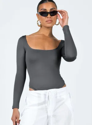 organic cotton bodysuit Ellery Bodysuit Grey