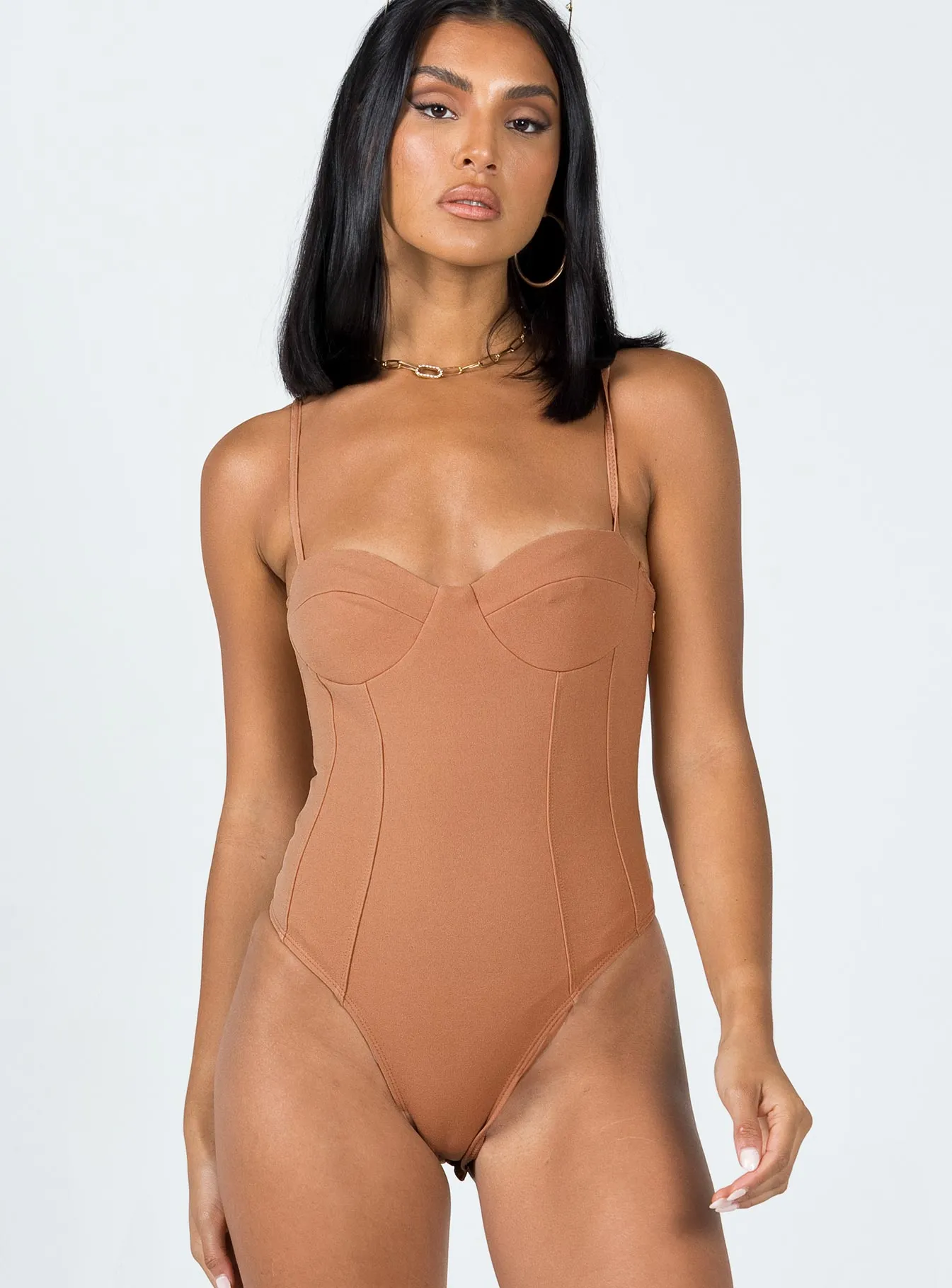 Oakland Bodysuit Beige daily bodysuit