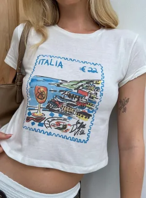 Edenia Tee White Odor Control Finish High Density Knit