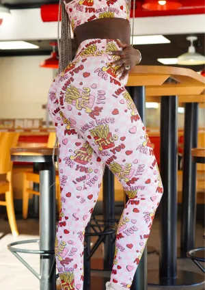 breath easy Fries For You Scrunch Leggings