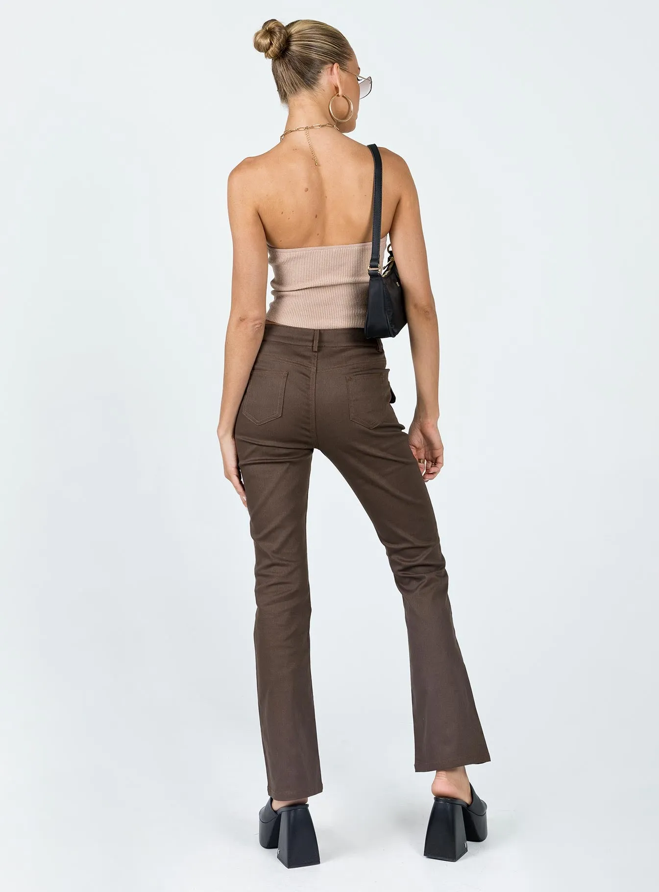Neiko Pants Brown Athletic Fit