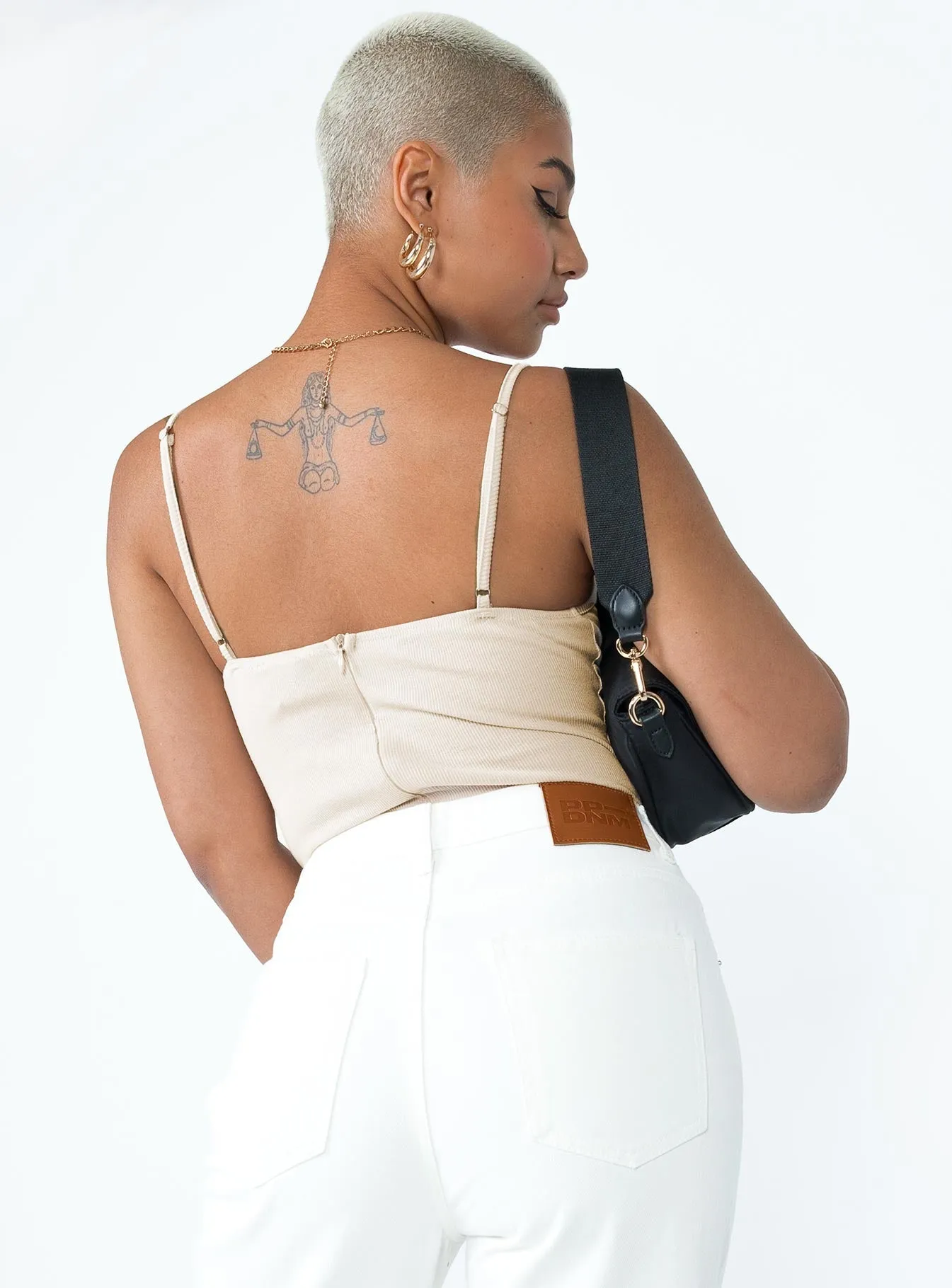sustainable bodysuit Benjamin Bodysuit Beige