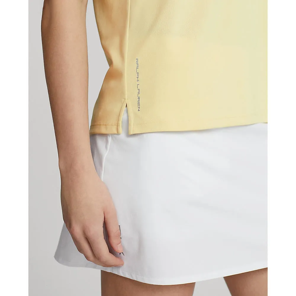 RLX Ralph Lauren Women's Tour Performance Sleeveless Golf Shirt - T-Bird Yellow Cozy Jacket Light Fabric