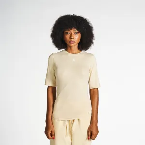 Sportswear Hem T-Shirt - Macadamia Fun Style