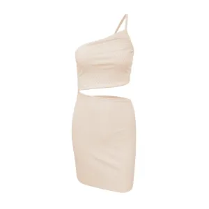 Design Sense Niche Shoulder Drawstring Dress Women Smart and Polished