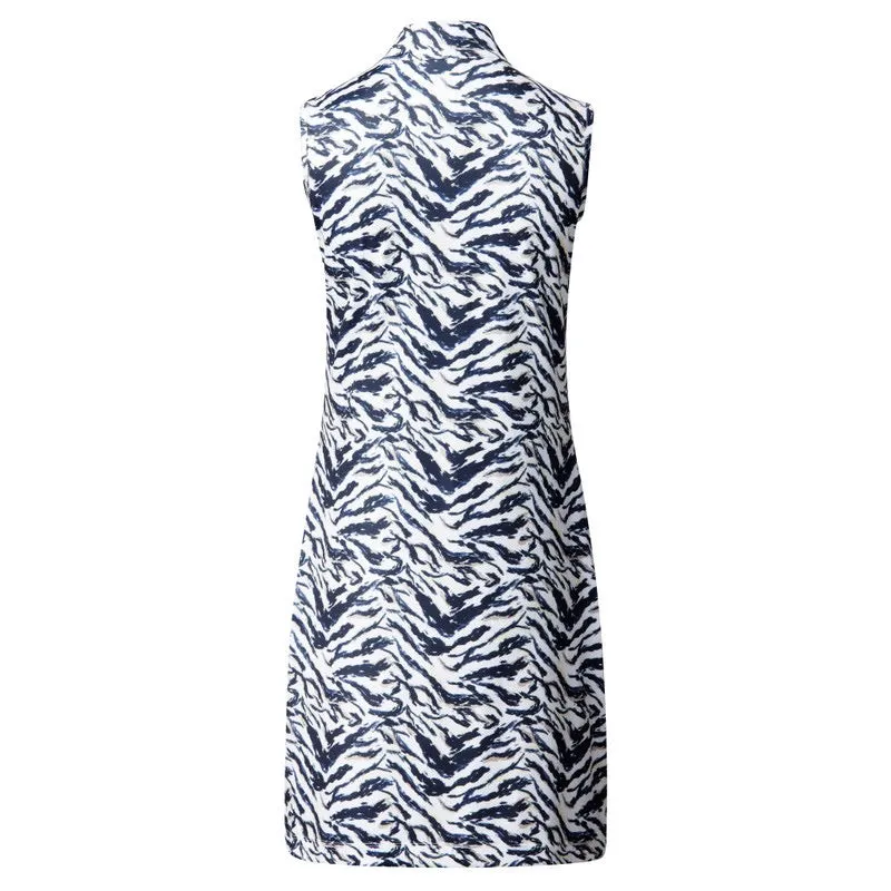 New Daily Sports Lens Streamline Art Sleeveless Golf Dress MSP$150 Soft Stitch Crisp Finish