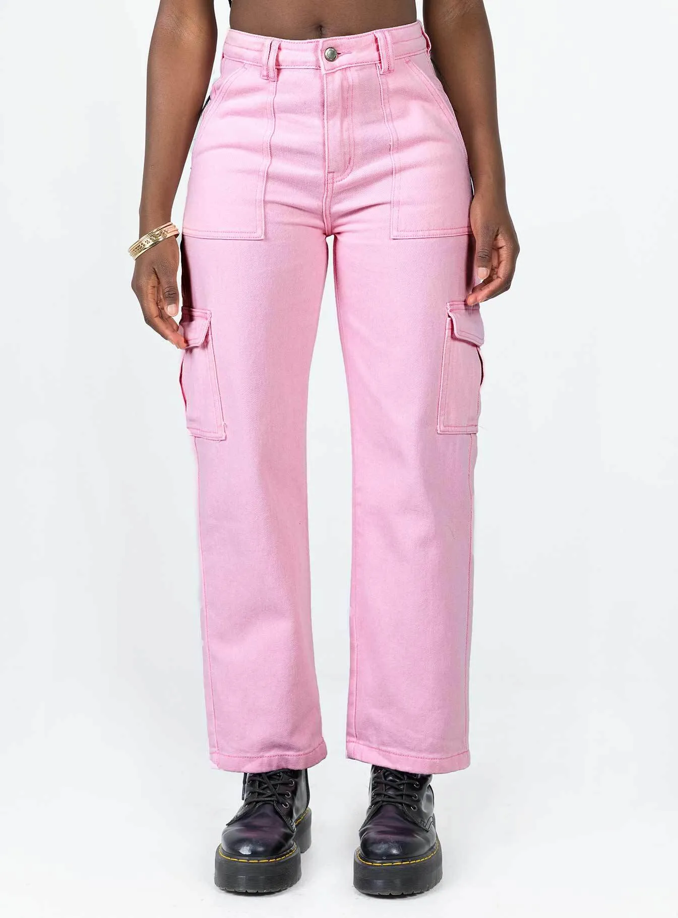 Cooling Fabric Adelaide Cargo Jeans Pink