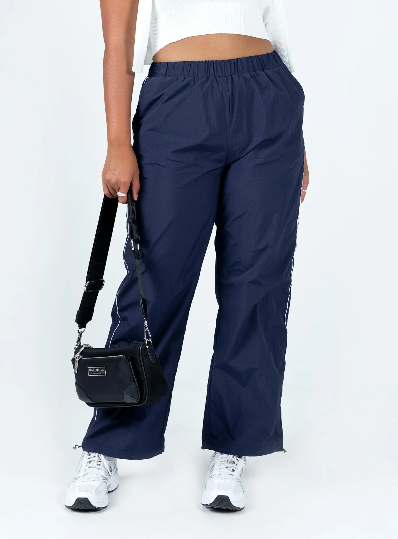 Downtown Parachute Pants Navy Modern Comfort