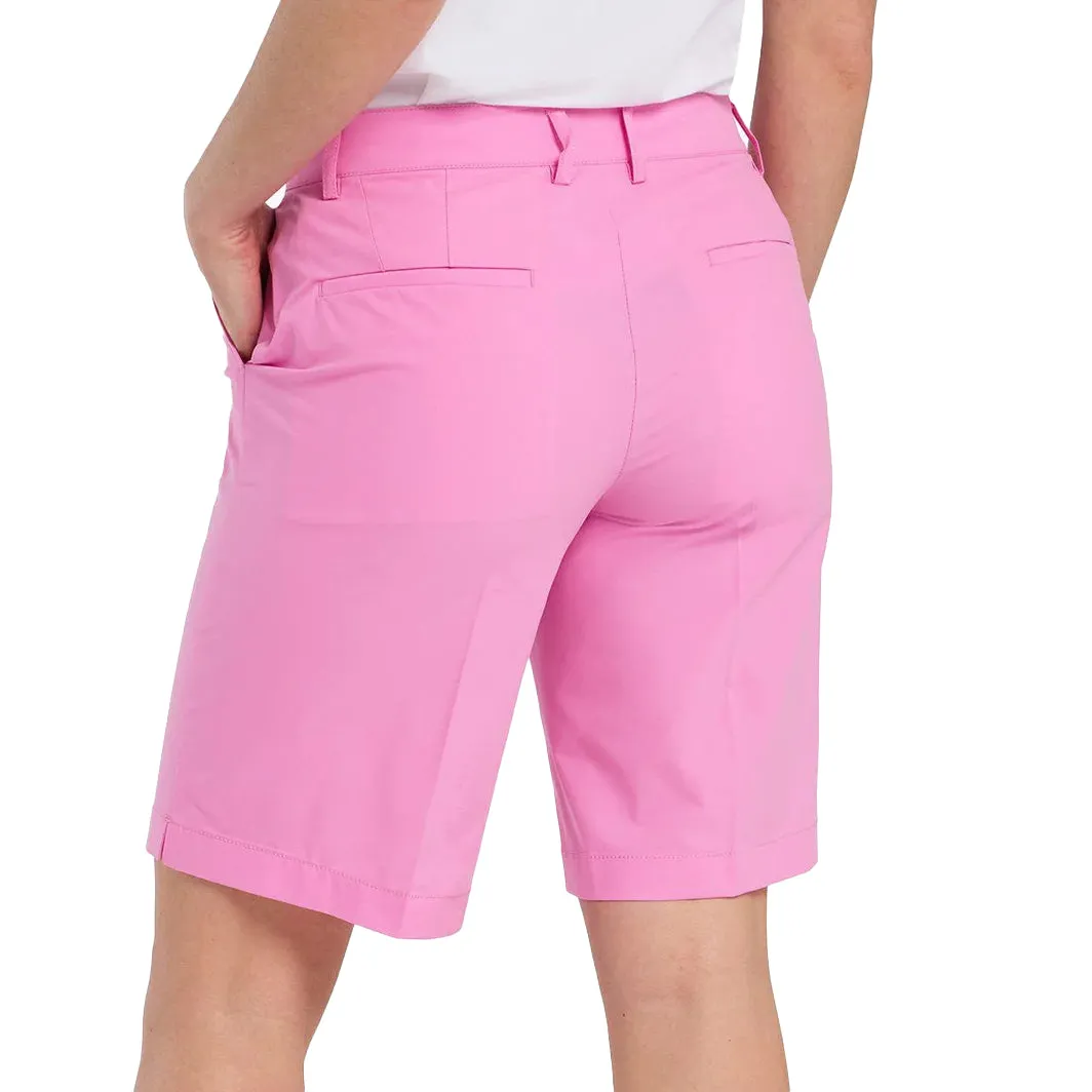 Cross Women's Style Golf Shorts Long - Fuchsia Pink Organic Cotton