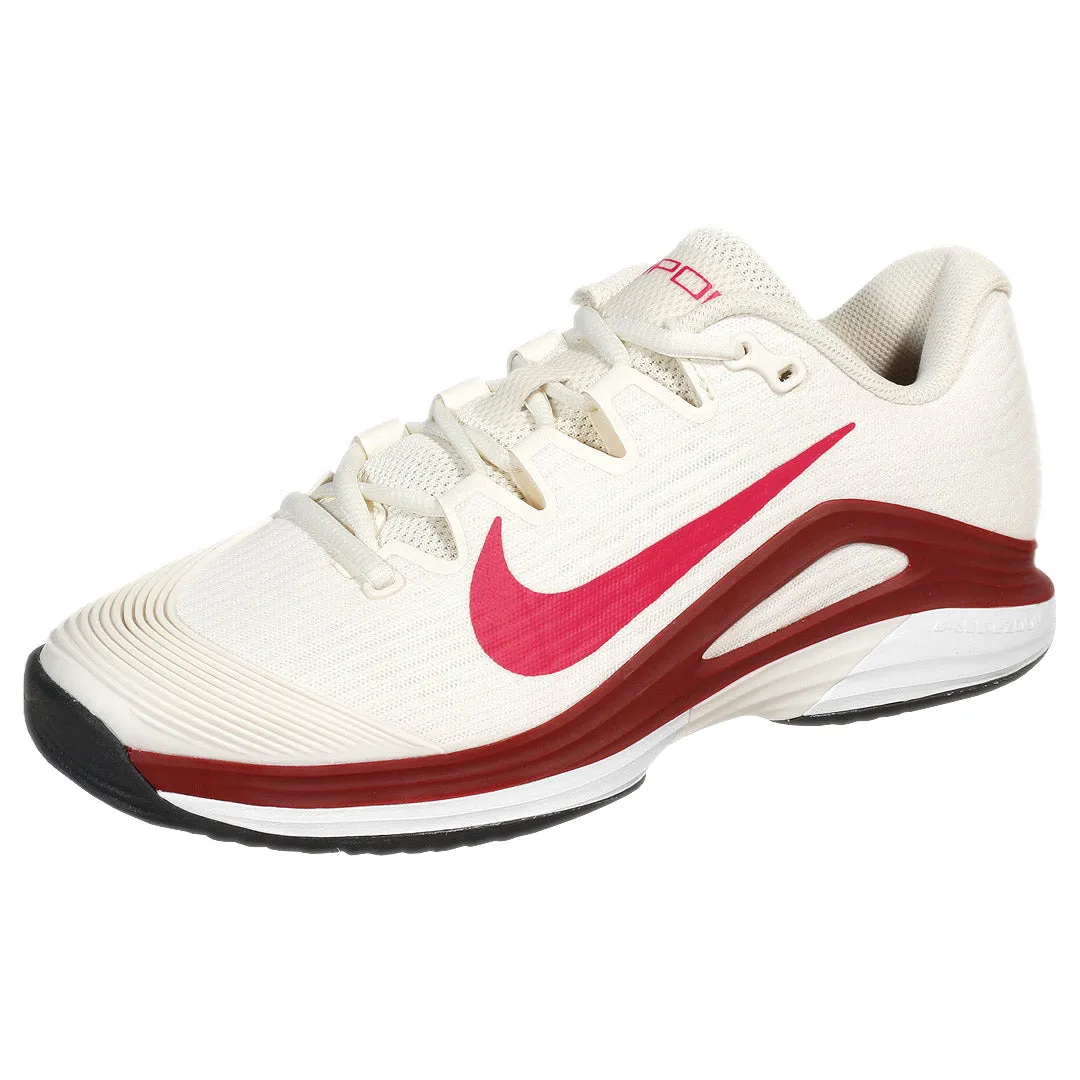 Nike Women's Air Zoom Vapor 12 - Pale Ivory/Rush Pink Ventilated Panel slim fit