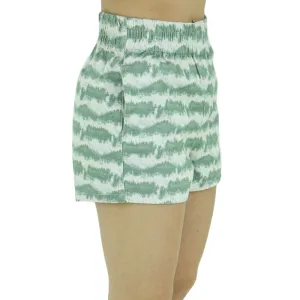 Women's Printed Casual Short,Beige/Green Fit Freedom