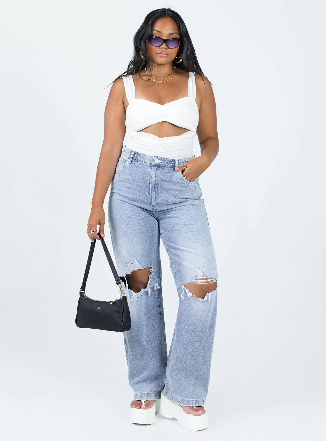 Kalmia Bodysuit White casual chic bodysuit