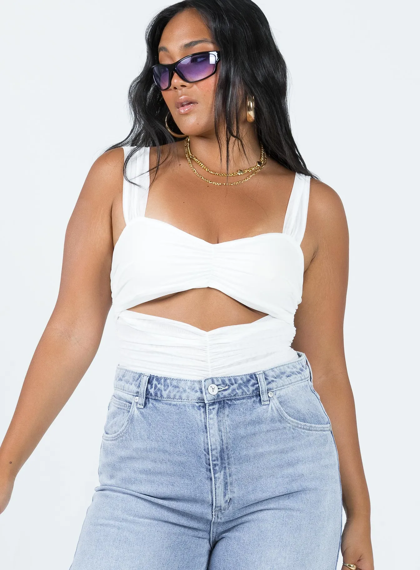cotton bodysuit Kalmia Bodysuit White