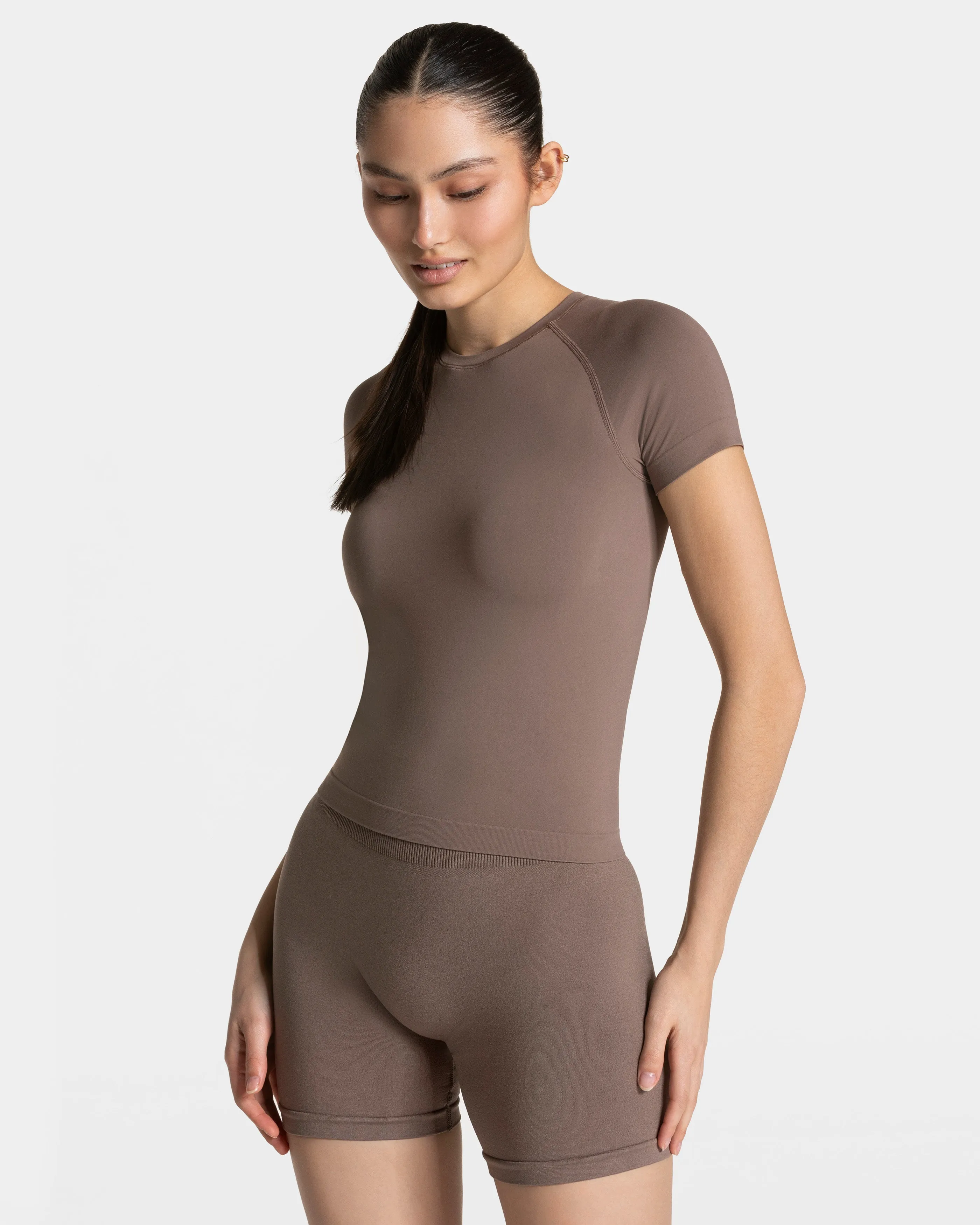 Timeless Pro T-Shirt  "Mokka" Breathable Cotton Fabric Simple Comfort