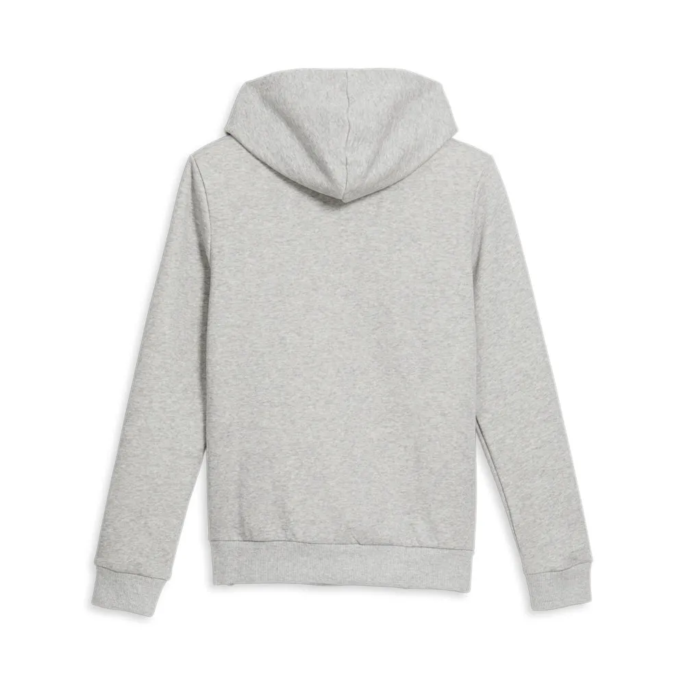 Comfy Look Fleece Lining Essentials Big Cat Logo Pullover Hoodie