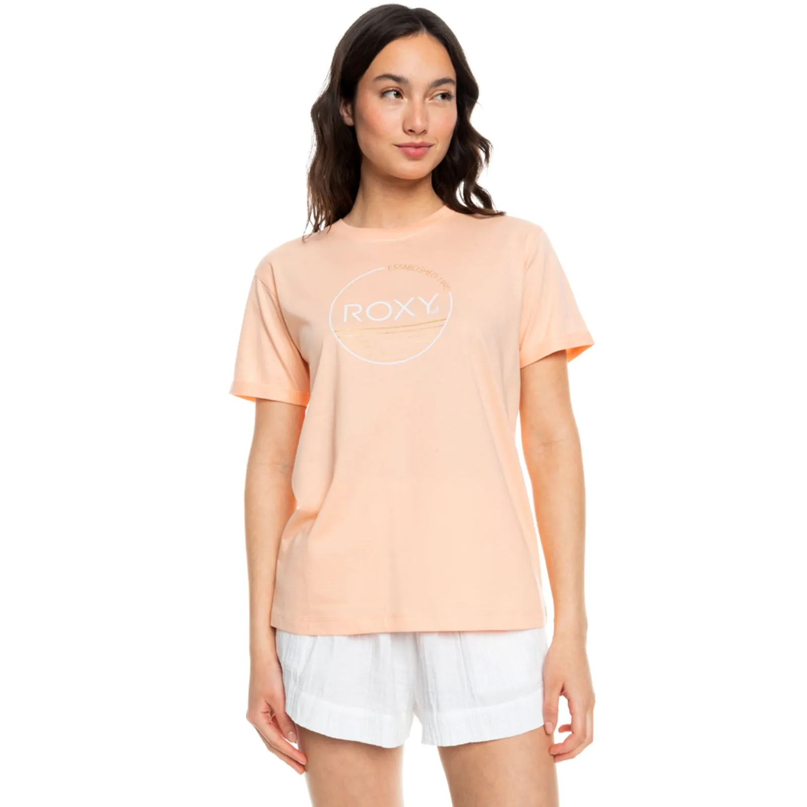Roxy Womens Noon Ocean Short Sleeve T-Shirt Day-to-Night Look