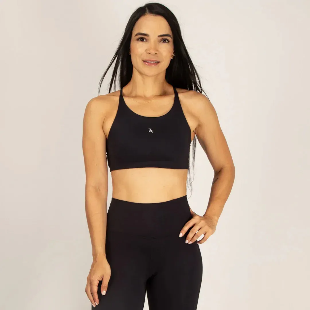 Top deportivo para mujer con tiras espalda cruzada Hiking Gear Comfortable Shape