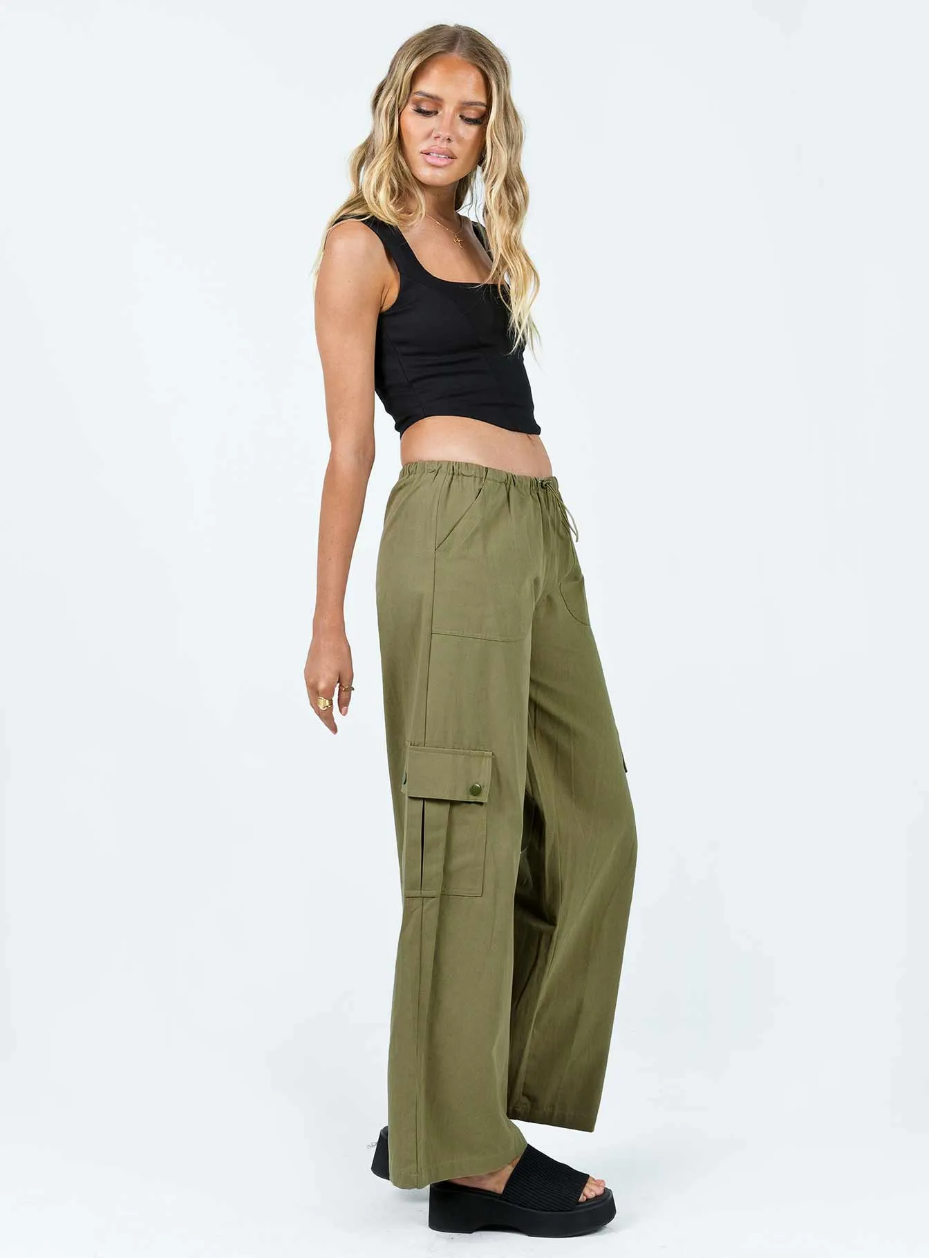 Comfortable Leg TearResistantPanels Mackey Cargo Utility Pants Khaki