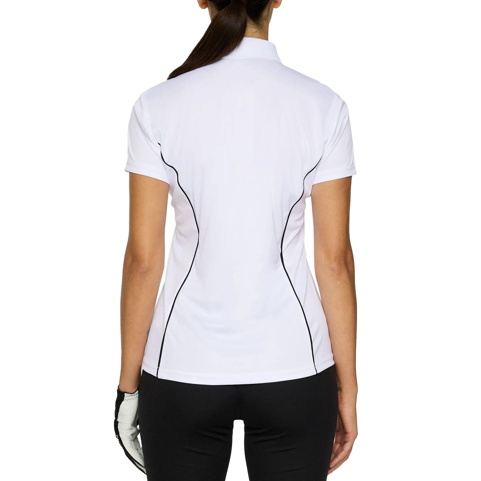 AirflowOptimized Chic Fit J.Lindeberg Women's Leyla Golf Polo Shirt - White