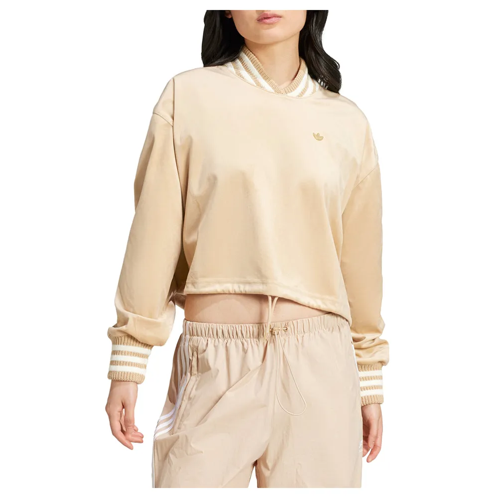 Originals Premium Brushed Velvet V Neck Sweatshirt Modern Minimal Fashion Hoodie