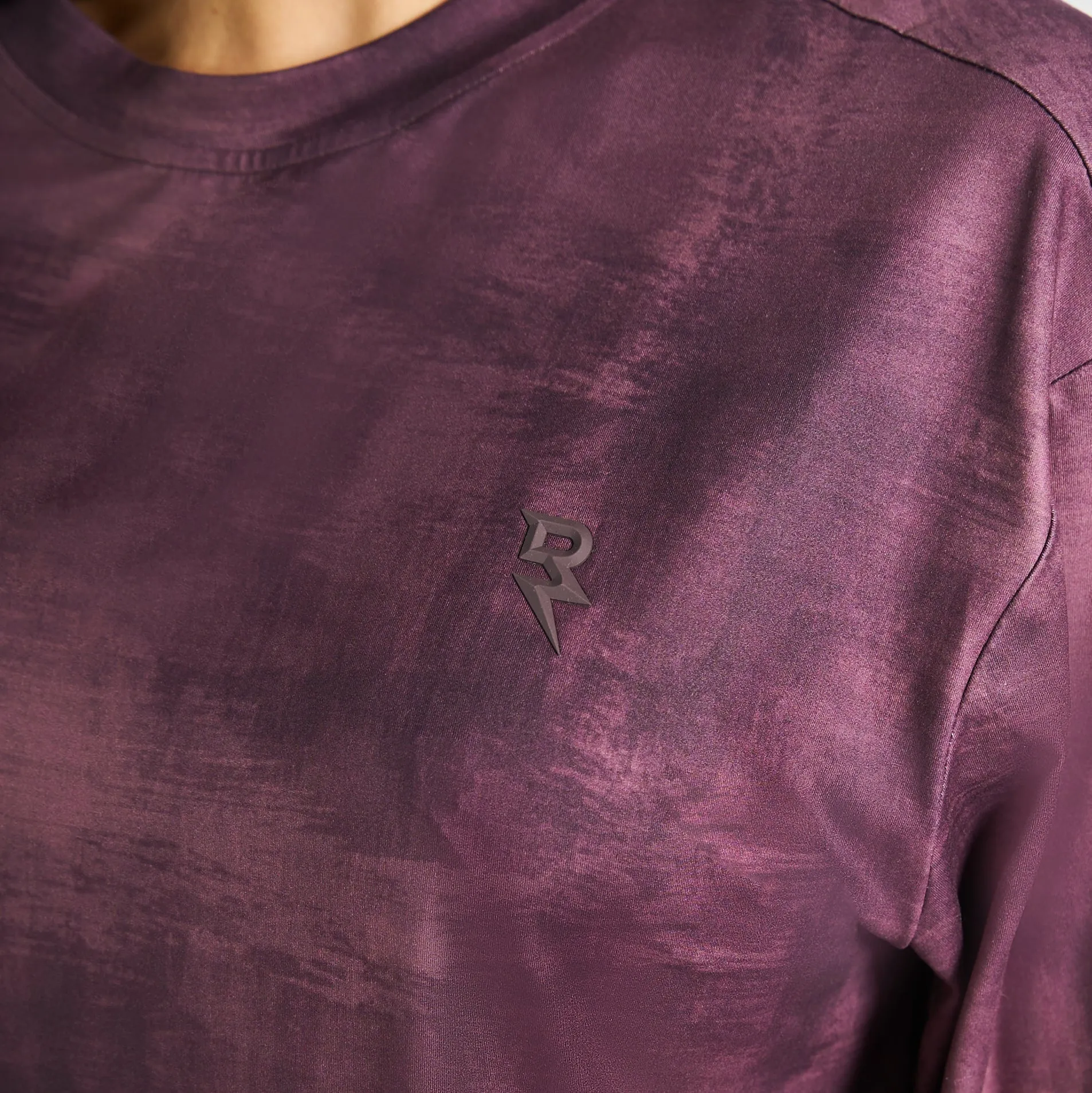 Perfect Design Breathable Comfort Fit Printed Oversized Drop Shoulder Tee - Chocolate