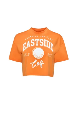Timeless Top Orange Peel Women's Oversized Cropped Tee