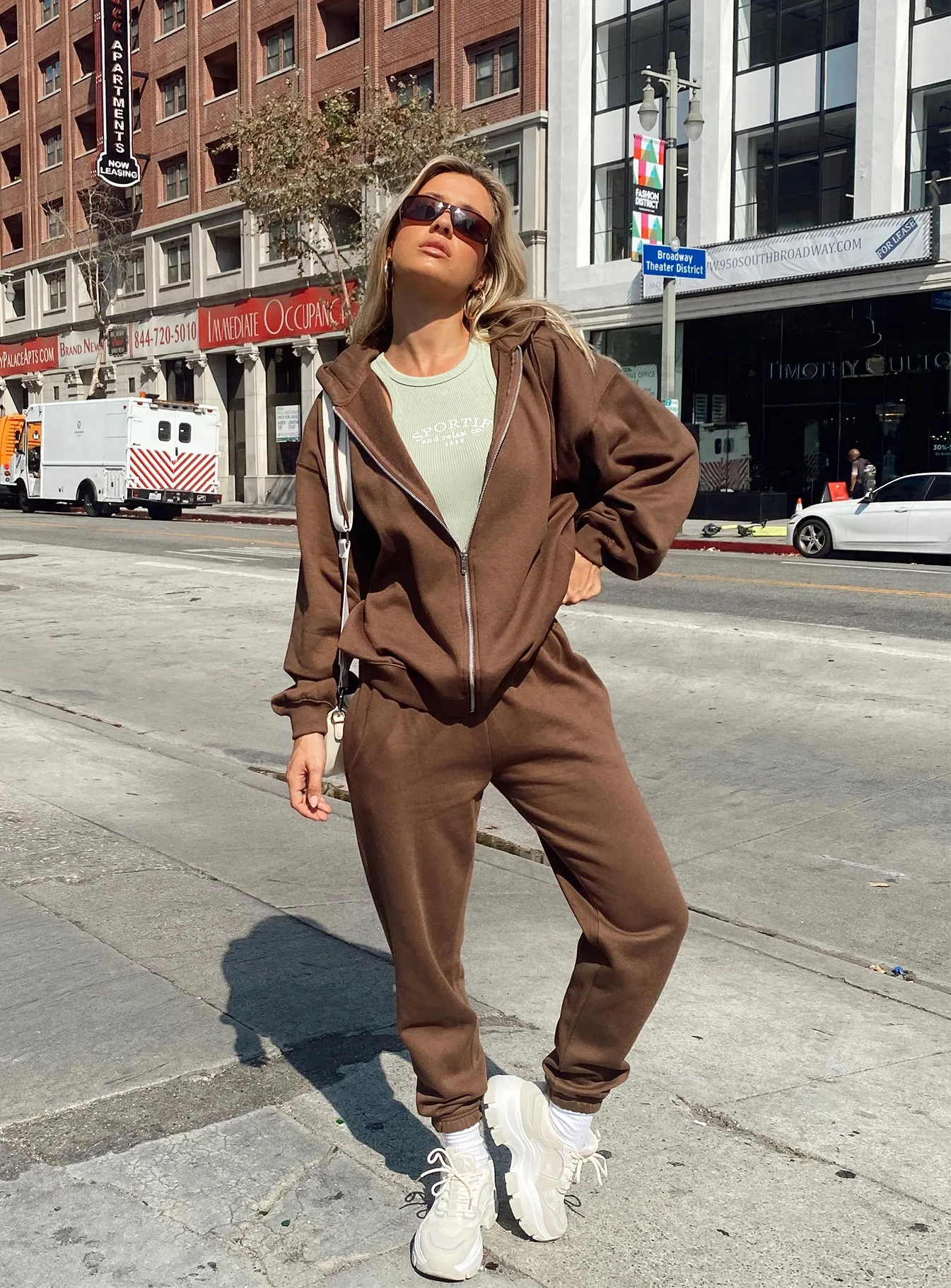 SustainableManufacturing Renna Track Pants Brown