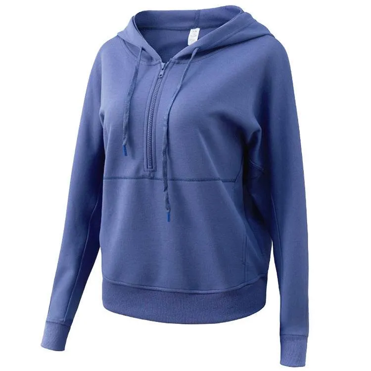 Urban Minimal Long Sleeve Hoodie with Pocket