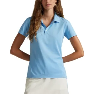 RLX Ralph Lauren Women's Tour Performance Golf Shirt?- Sutton Blue LowProfile Fasteners Denim style