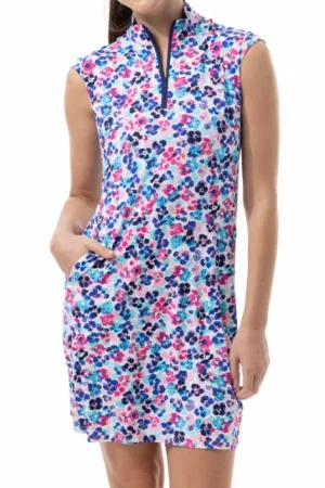 New San Soleil Solstice Cool 36" Sleeveless Print Dress - Jungle. MSP$138 Relaxed and Effortless petite size