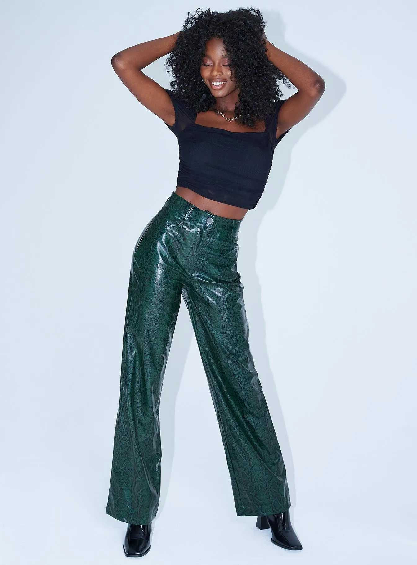 No Bunching Bad Romance Pants Green