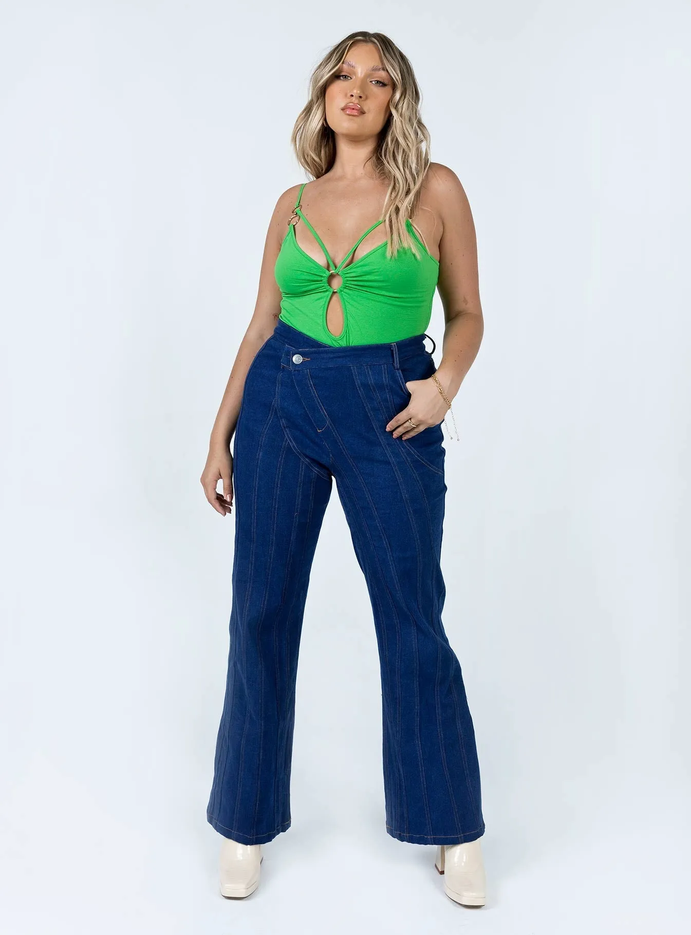 clubwear bodysuit red bodysuit Knox Bodysuit Green
