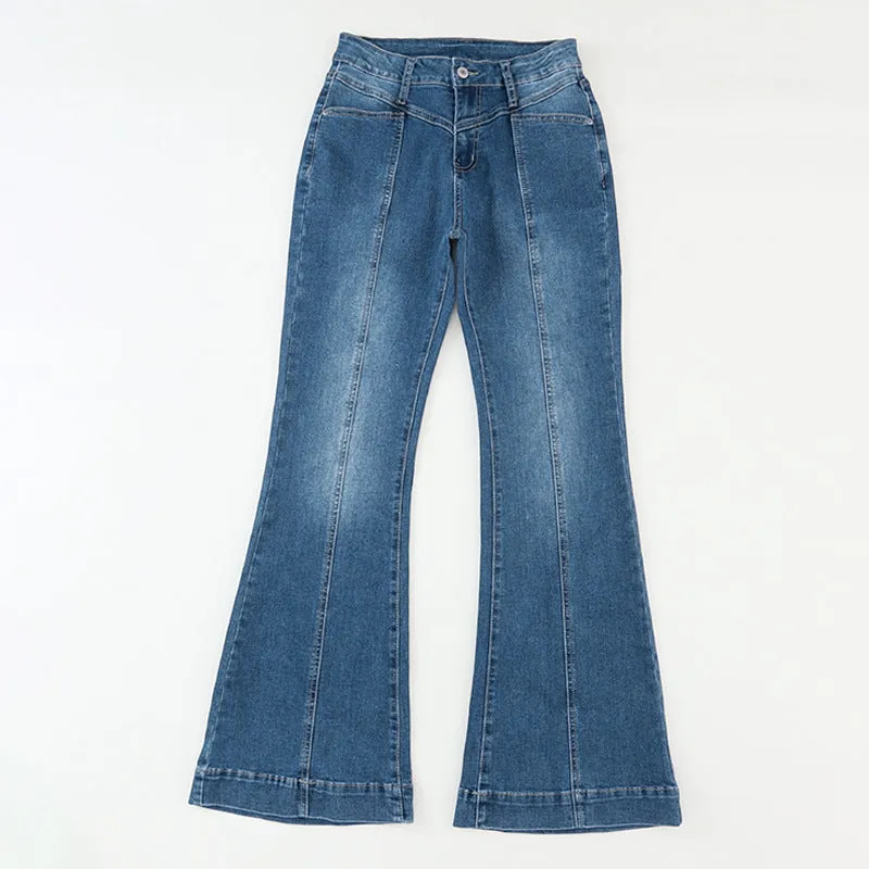 Trendy Look Creative Flow Shiying Casual Style High Waist Flared Pants Women's