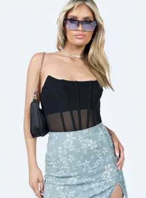 Dillion Bodysuit Black party bodysuit