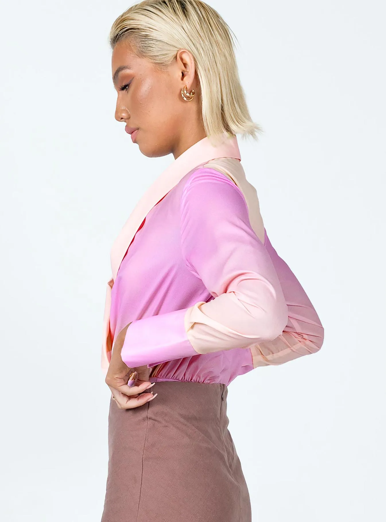chic bodysuit Juliana Long Sleeve Bodysuit Multi