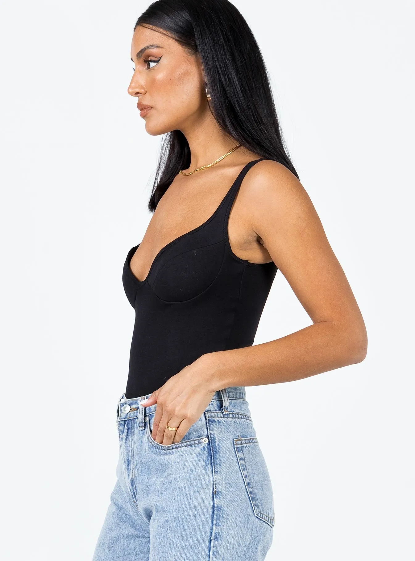 breathable bodysuit Wilana Bodysuit Black
