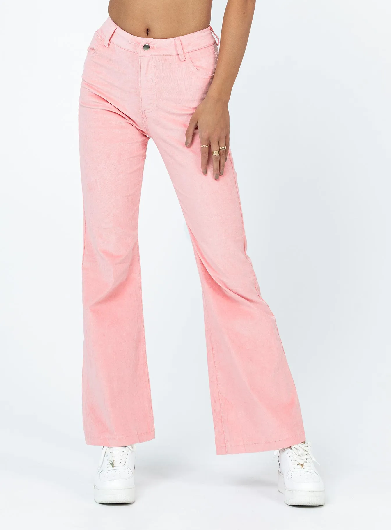 Nadia Pants Pink Elastic Free Cuffs