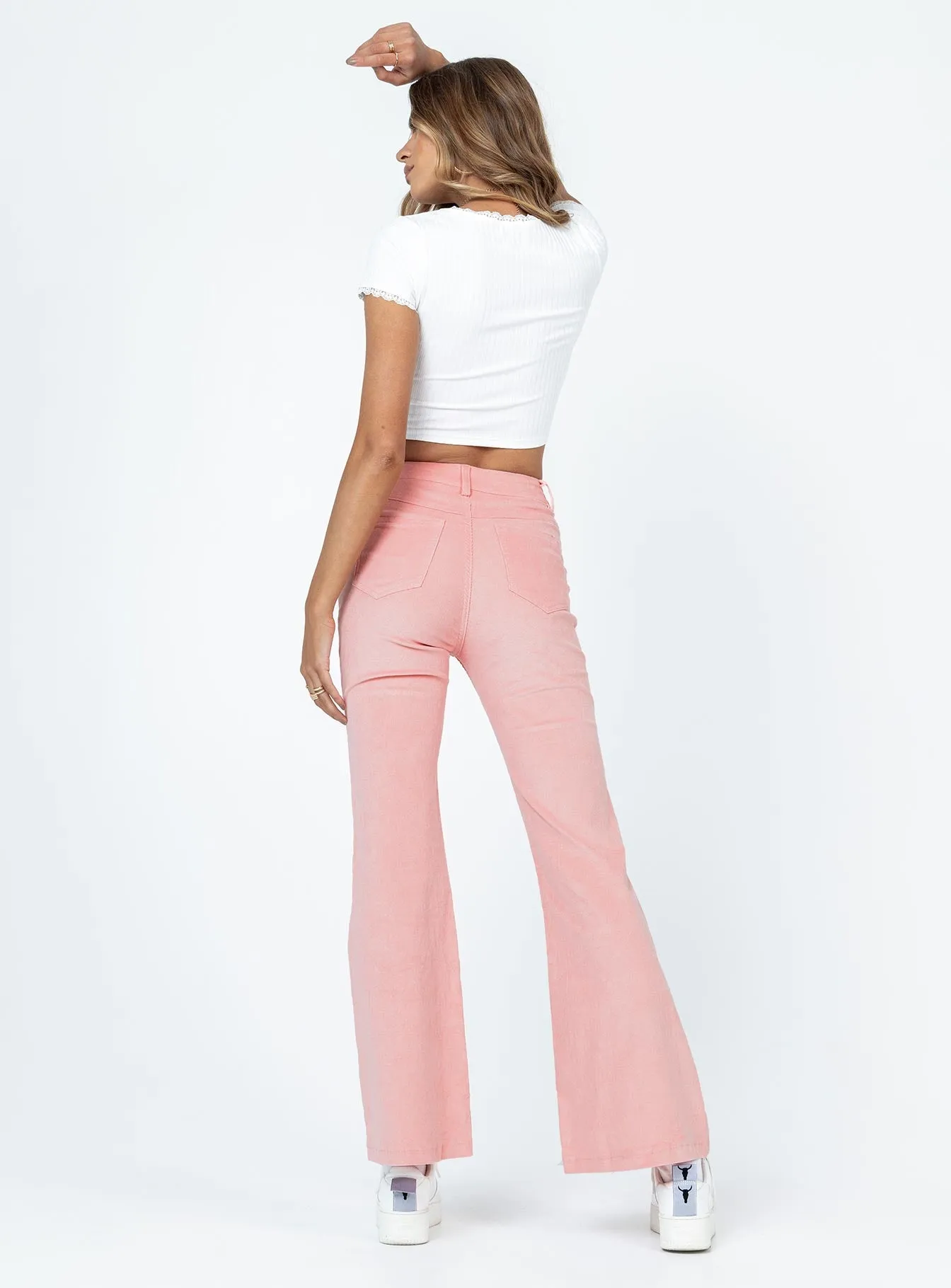 Nadia Pants Pink Quick Access Zippers Anti Static Finish