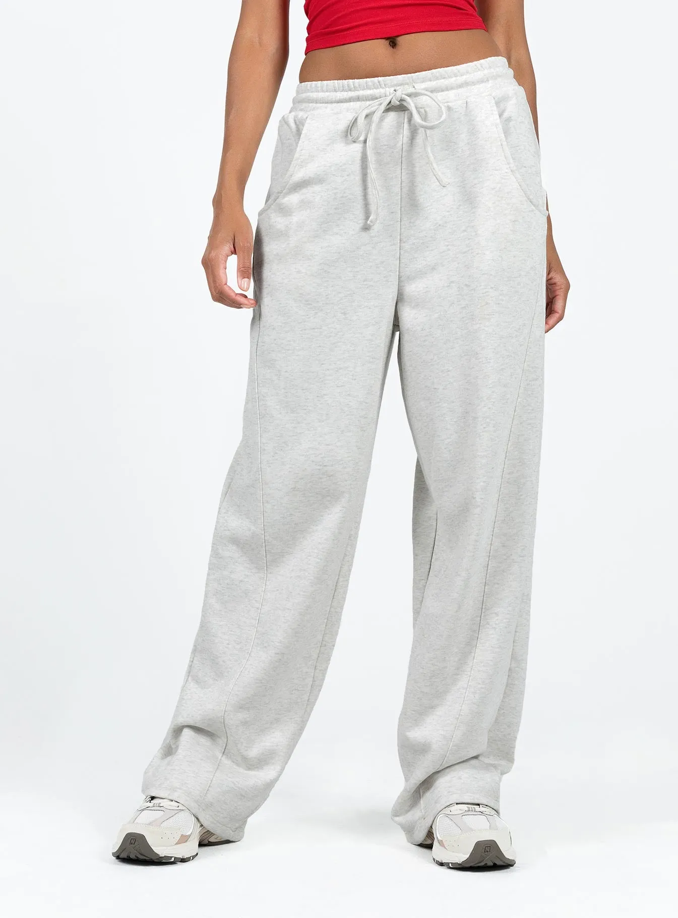 High Durability Thread Lanter Pants Grey Marle